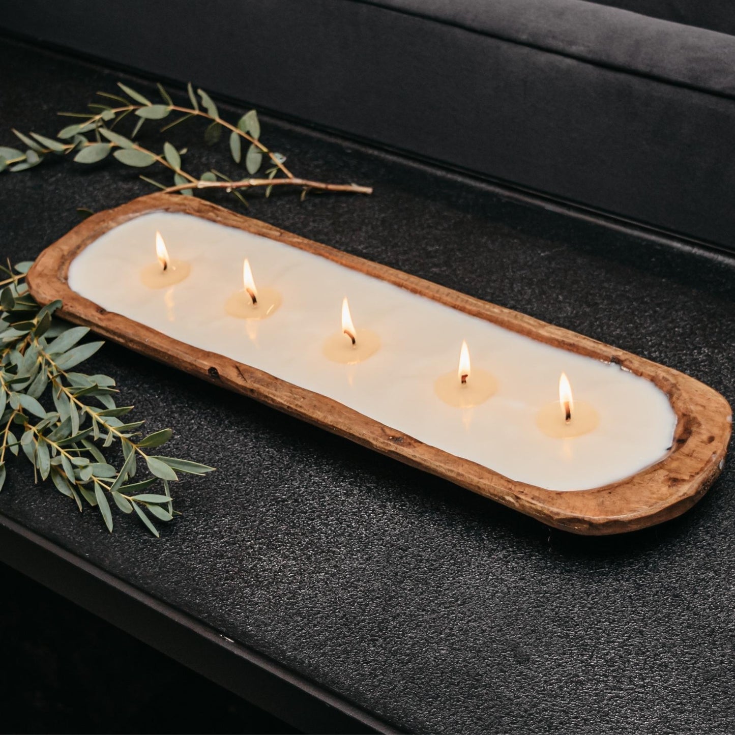 5-wick Dough Bowl - Farmhouse
